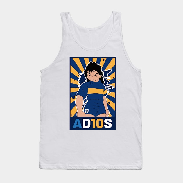 Diego Maradona 10 Legend Tank Top by TEEWEB